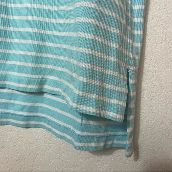 Vintage Polo Ralph Lauren‎ Baby Blue Striped Yellow Pony Polo Shirt sz XXLT 2XLT - Picture 4 of 7